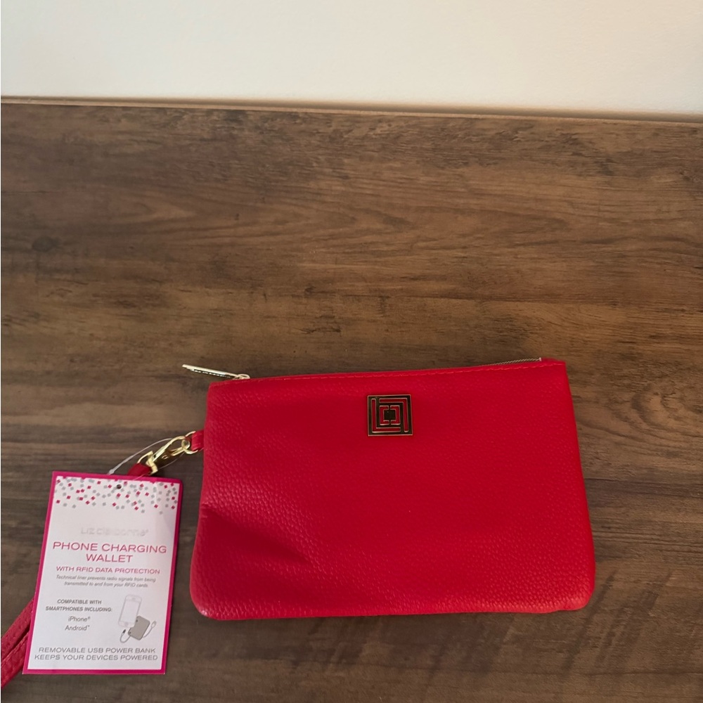 Red Phone Charging Wallet